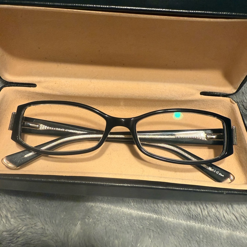 Black Rectangular Eyeglasses HALO